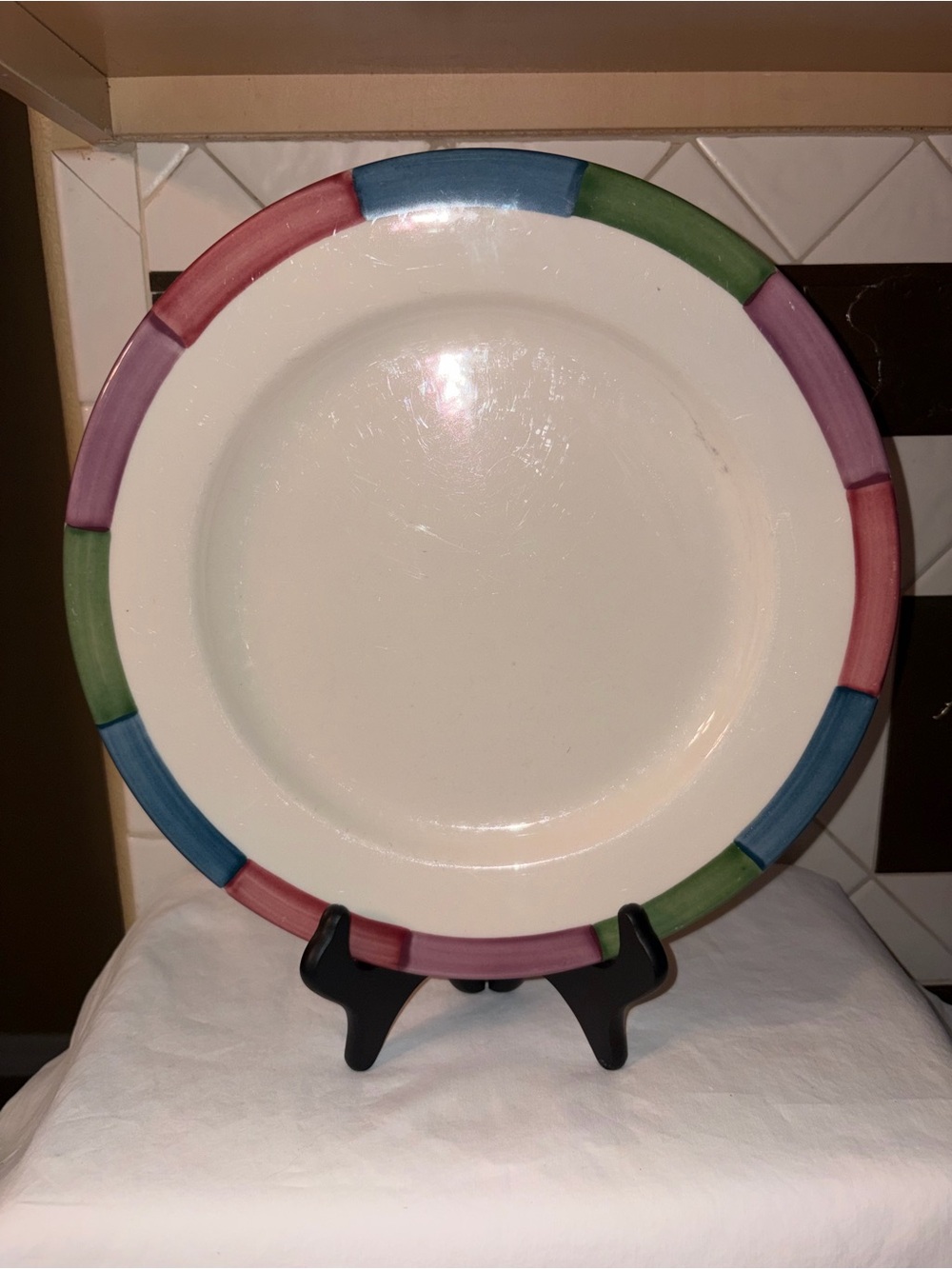 HTF Homer Laughlin tones Set of 6 dinner plates